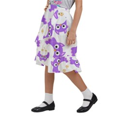 Kids  Ruffle Flared Wrap Midi Skirt 