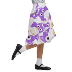 Kids  Ruffle Flared Wrap Midi Skirt 