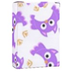 Purple Owl Pattern Background Playing Cards Single Design (Rectangle) with Custom Box
