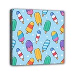Cute Kawaii Ice Cream Seamless Pattern Mini Canvas 6  x 6  (Stretched)