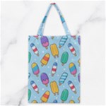 Cute Kawaii Ice Cream Seamless Pattern Classic Tote Bag
