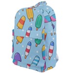 Cute Kawaii Ice Cream Seamless Pattern Classic Backpack