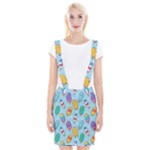 Cute Kawaii Ice Cream Seamless Pattern Braces Suspender Skirt
