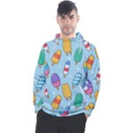 Cute Kawaii Ice Cream Seamless Pattern Men s Pullover Hoodie