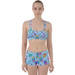 Cute Kawaii Ice Cream Seamless Pattern Perfect Fit Gym Set