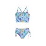 Cute Kawaii Ice Cream Seamless Pattern Girls  Tankini Swimsuit