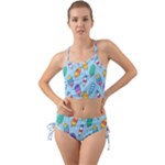 Cute Kawaii Ice Cream Seamless Pattern Mini Tank Bikini Set