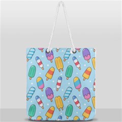Full Print Rope Handle Tote (Large) 