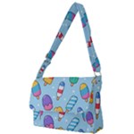 Cute Kawaii Ice Cream Seamless Pattern Full Print Messenger Bag (S)