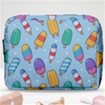 Cute Kawaii Ice Cream Seamless Pattern Make Up Pouch (Large)