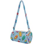 Cute Kawaii Ice Cream Seamless Pattern Mini Cylinder Bag