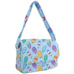 Cute Kawaii Ice Cream Seamless Pattern Courier Bag
