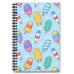 Cute Kawaii Ice Cream Seamless Pattern 5.5  x 8.5  Notebook