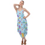 Cute Kawaii Ice Cream Seamless Pattern Layered Bottom Dress