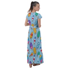 Flutter Sleeve Maxi Dress 