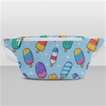 Cute Kawaii Ice Cream Seamless Pattern Waist Bag 