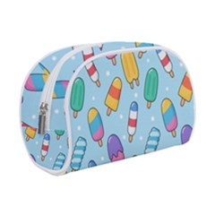 Cute Kawaii Ice Cream Seamless Pattern Make Up Case (Small) from ArtsNow.com