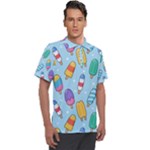Cute Kawaii Ice Cream Seamless Pattern Men s Polo T-Shirt