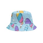 Cute Kawaii Ice Cream Seamless Pattern Bucket Hat (Kids)