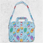Cute Kawaii Ice Cream Seamless Pattern MacBook Pro 13  Shoulder Laptop Bag 