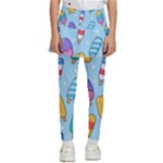 Cute Kawaii Ice Cream Seamless Pattern Kids  Skirted Pants