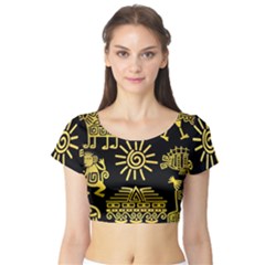Short Sleeve Crop Top 