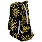 Maya Style Gold Linear Totem Icons Travelers  Backpack