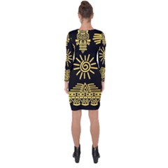Asymmetric Cut-Out Shift Dress 