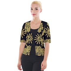 Cropped Button Cardigan 
