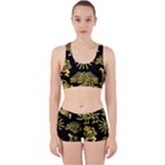 Maya Style Gold Linear Totem Icons Work It Out Gym Set