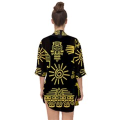 Open Front Chiffon Kimono 