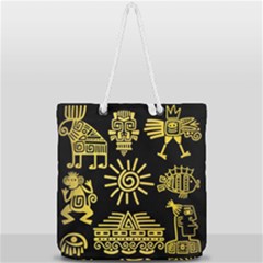 Full Print Rope Handle Tote (Large) 
