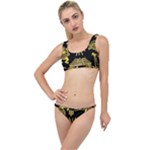 Maya Style Gold Linear Totem Icons The Little Details Bikini Set