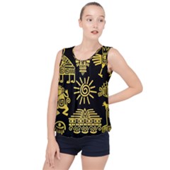 Bubble Hem Chiffon Tank Top 