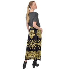 Velour Split Maxi Skirt 
