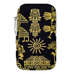 Maya Style Gold Linear Totem Icons Waist Pouch (Large) from ArtsNow.com