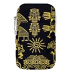 Maya Style Gold Linear Totem Icons Waist Pouch (Large)