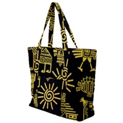 Zip Up Canvas Bag 