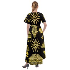 Front Wrap High Low Dress 