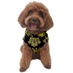 Maya Style Gold Linear Totem Icons Dog Sweater
