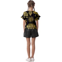 Kids  Cut Out Flutter Sleeves 