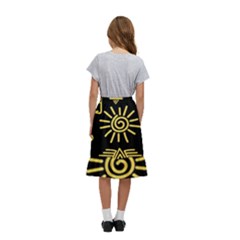 Kids  Ruffle Flared Wrap Midi Skirt 