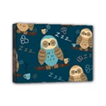 Seamless Pattern Owls Dreaming Mini Canvas 7  x 5  (Stretched)