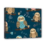 Seamless Pattern Owls Dreaming Canvas 10  x 8  (Stretched)