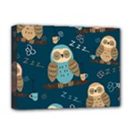 Seamless Pattern Owls Dreaming Deluxe Canvas 16  x 12  (Stretched) 