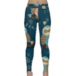 Seamless Pattern Owls Dreaming Classic Yoga Leggings