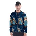 Seamless Pattern Owls Dreaming Men s Windbreaker