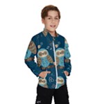 Seamless Pattern Owls Dreaming Kids  Windbreaker