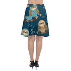 Chiffon Wrap Front Skirt 