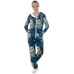 Seamless Pattern Owls Dreaming Women s Tracksuit